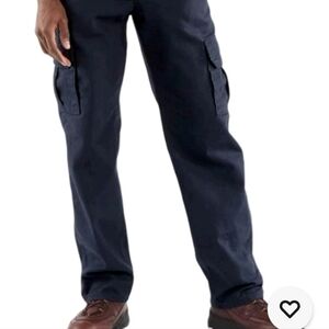 Carhartt Mens Dark Blue Flame Resistant Utility Pants Size 42x30 NEW w/tags